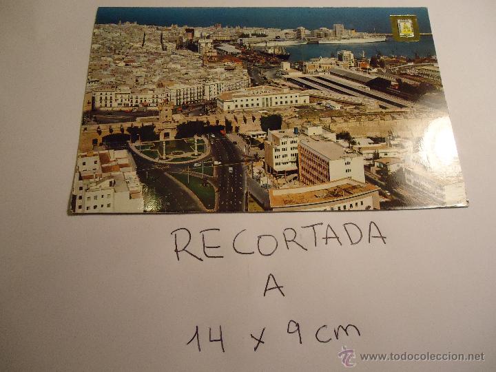 Postkarten: antigua postal recortada por los filos medida aproximada 14 x 9 cm cadiz
