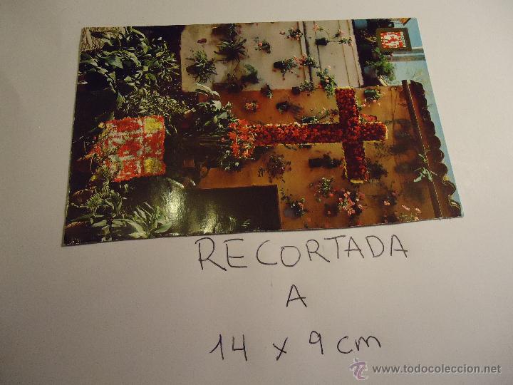 Postkarten: antigua postal recortada por los filos medida aproximada 14 x 9 cm cordoba cruz de mayo