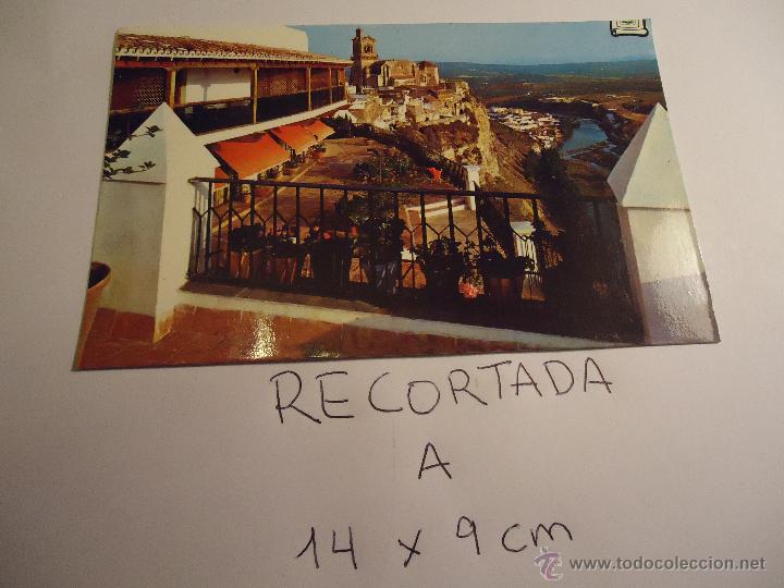 Postkarten: antigua postal recortada por los filos medida aproximada 14 x 9 cm cadiz arcos de la frontera