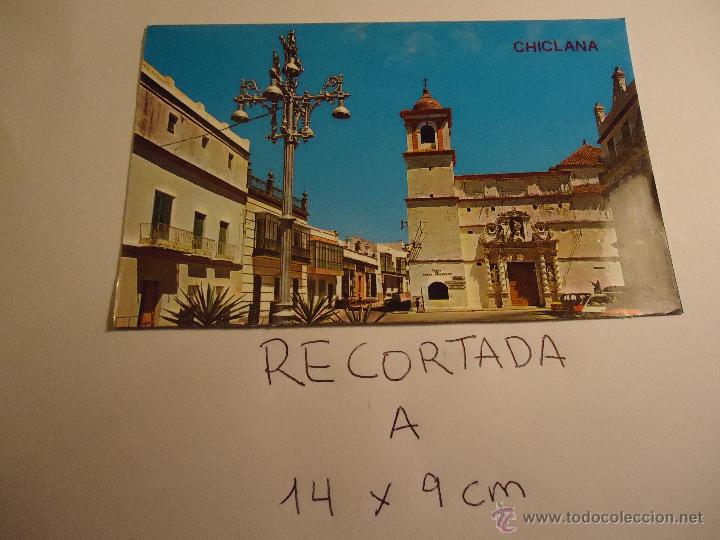 Postkarten: antigua postal recortada por los filos medida aproximada 14 x 9 cm chiclana cadiz