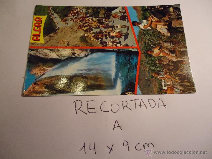 Postkarten: antigua postal recortada por los filos medida aproximada 14 x 9 cm callosa de ensarria  - algar