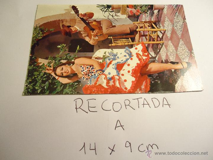 Postales: antigua postal recortada por los filos medida aproximada 14 x 9 cm espa&ntilde;a tipica
