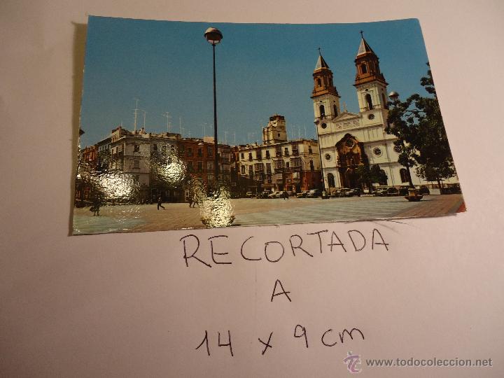 Postcards: antigua postal recortada por los filos medida aproximada 14 x 9 cm cadiz