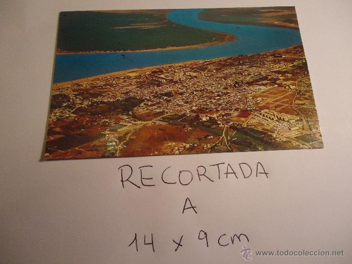 Postcards: antigua postal recortada por los filos medida aproximada 14 x 9 cm CADIZ RIO GUADALQUIVIR SANLUCAR ?