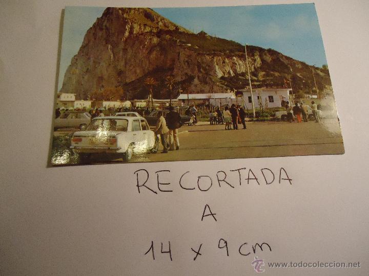 Postcards: antigua postal recortada por los filos medida aproximada 14 x 9 cm CADIZ PE&Ntilde;ON DE GIBRALTAR