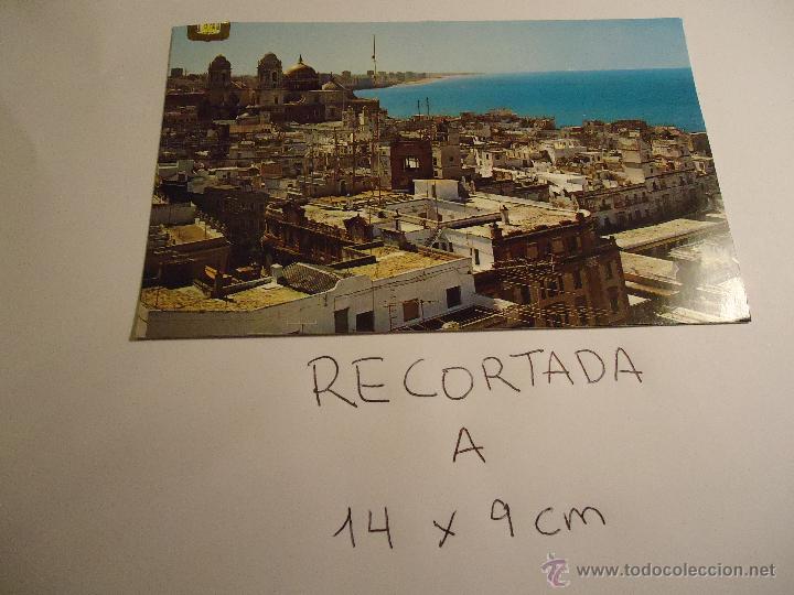 Postcards: antigua postal recortada por los filos medida aproximada 14 x 9 cm CADIZ