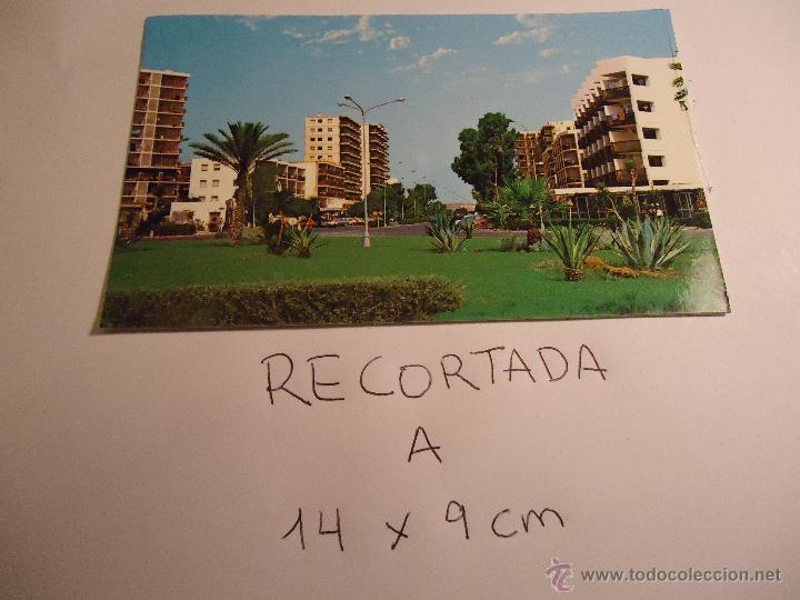 Cartes Postales: antigua postal recortada por los filos medida aproximada 14 x 9 cm ALMERIA ROQUETAS DEL MAR