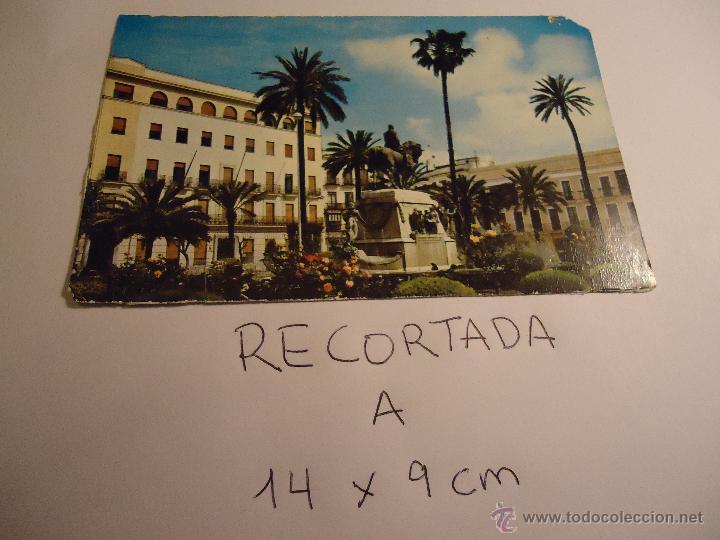 Cartes Postales: antigua postal recortada por los filos medida aproximada 14 x 9 cm CADIZ JEREZ DE LA FRONTERA