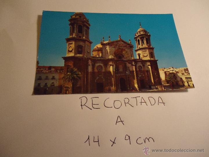 Cartes Postales: antigua postal recortada por los filos medida aproximada 14 x 9 cm CADIZ