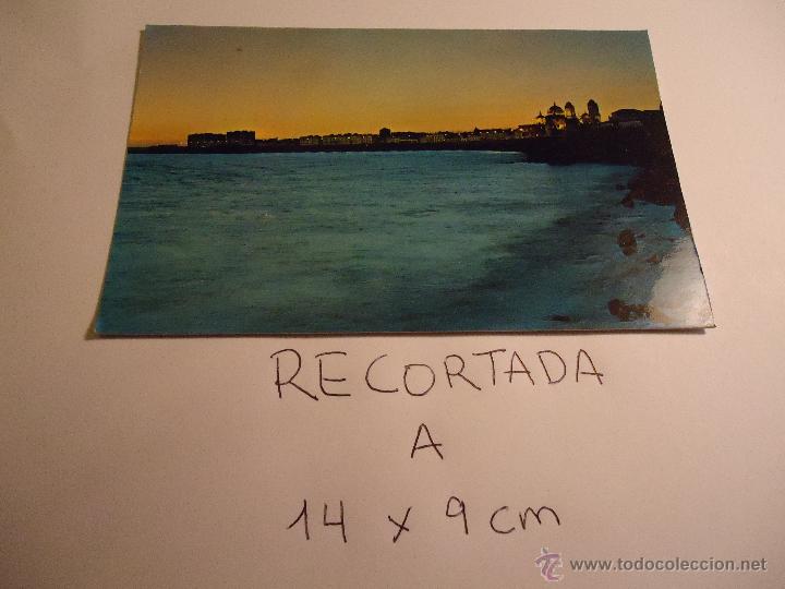 Cartes Postales: antigua postal recortada por los filos medida aproximada 14 x 9 cm CADIZ
