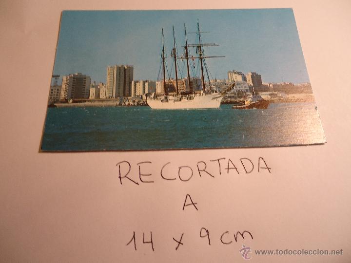 Cartes Postales: antigua postal recortada por los filos medida aproximada 14 x 9 cm CADIZ