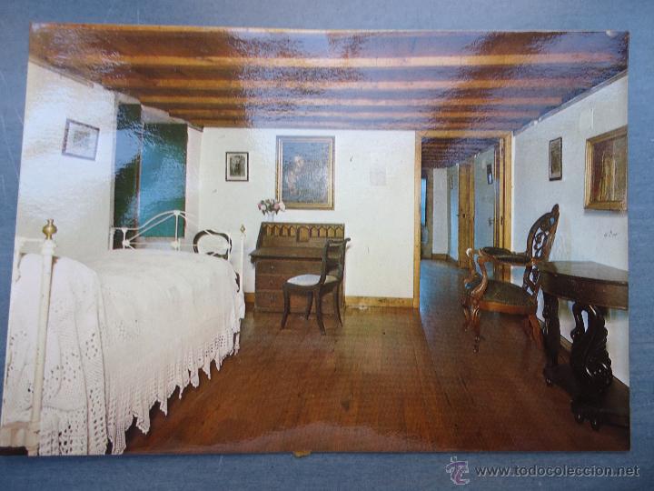 Postales: antigua postal  casa - museo de rosalia , habitacion de las hijas