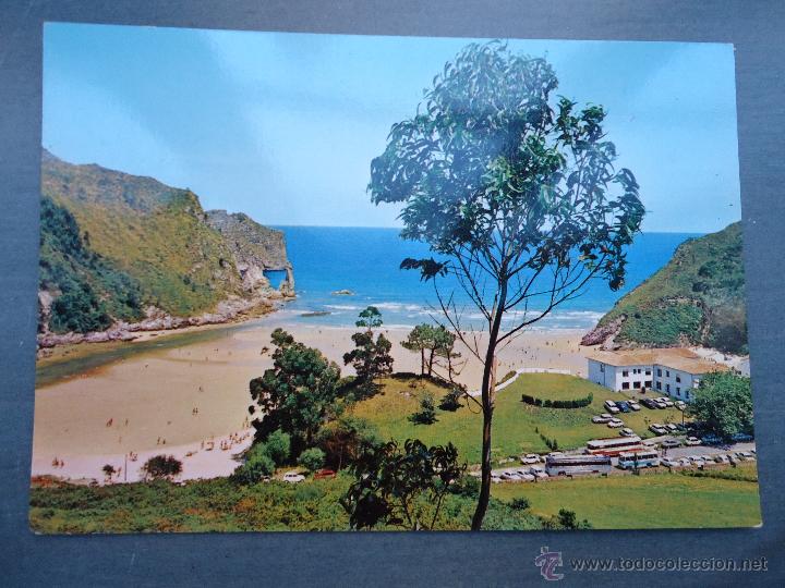 Postcards: antigua postal rara - la playa de la franca colombres, 253