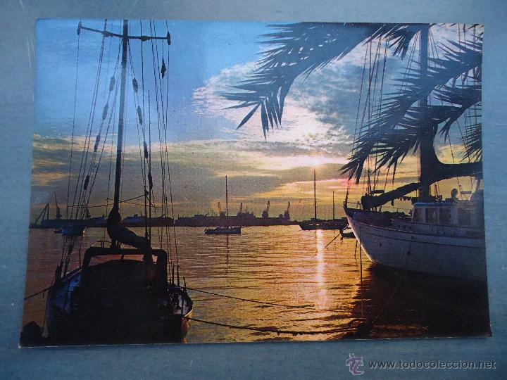 Cartes Postales: antigua postal puesta de sol
