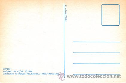Postales: Guillem Cifr&eacute;. Pringo. La C&uacute;pula 1984 - Foto 2