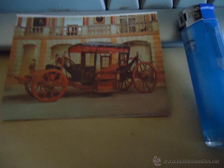 Postales: antigua mini postal - MUSEO NACIONAL DE LOS COCHES, LISBOA - Foto 1