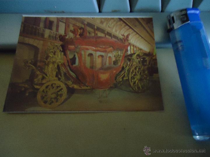 Postales: antigua mini postal - MUSEO NACIONAL DE LOS COCHES, LISBOA - Foto 1