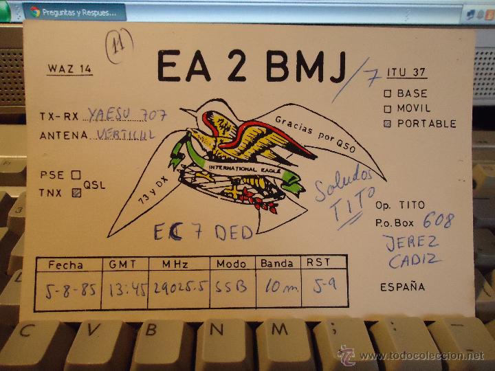 Postales: ANTIGUA POSTAL RADIOAFICCIONADO - QSO -