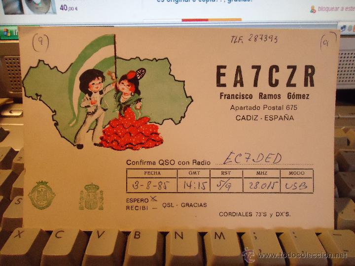 Postales: ANTIGUA POSTAL RADIOAFICCIONADO - QSO -  - CADIZ