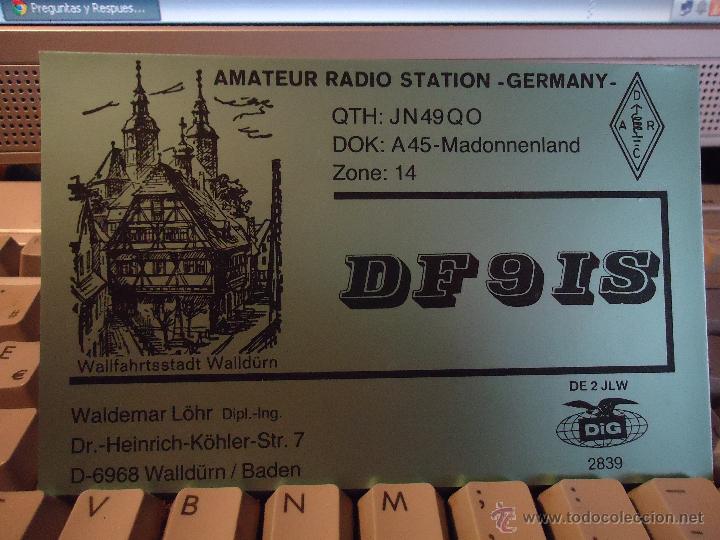 Postais: ANTIGUA POSTAL RADIOAFICCIONADO - QSO -  - ALEMANIA