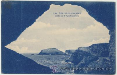 Postcards: Belle - Ile - en - Mer. Franqueado y fechado en 1932