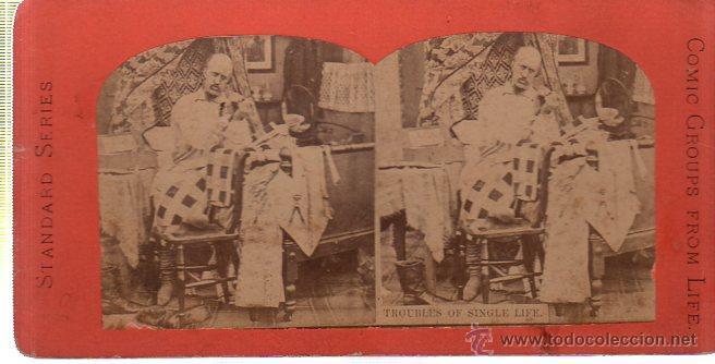 Postales: POSTAL STEREOSCOPIC. COMIC GROUPS FROM LIFE. STARDARD SERIES.