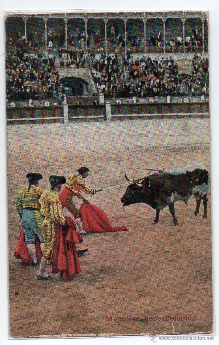 Postales: POSTAL DE MANOLETE DESCABELLANDO - Foto 1