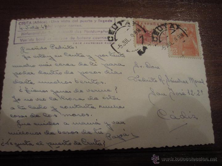 Postales: Postal de Ceuta con sellos - Foto 2
