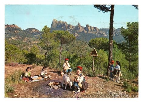 Postcards: CATALUNYA TIPICA - COSTELLADA - NI&Ntilde;OS - INFANTIL - N&ordm; 3 - S/ED.- A&Ntilde;O 1966 - ESCRITA -