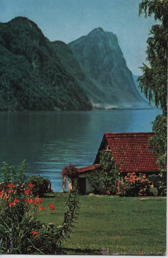 Postales: Postal lago y casita - Foto 1