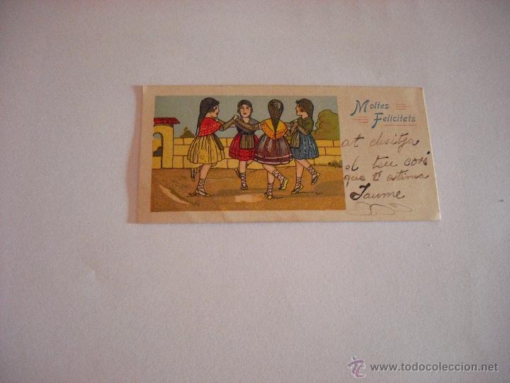 Cartes Postales: POSTAL DE FELICITACION EN CATALAN. MOLTES FELICITATS