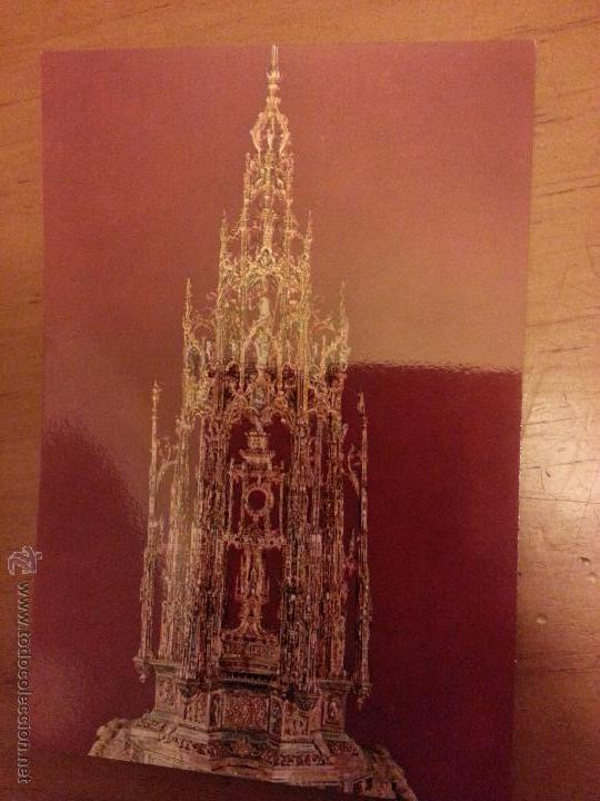 Postales: POSTAL RELIGIOSA , CUSTODIA CATEDRAL TOLEDO - Foto 1