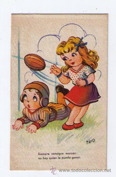 Postales: Postal C&oacute;mica.  A&ntilde;os 40. - Foto 1