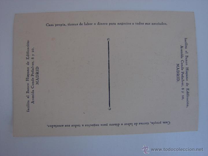 Postales: ANTIGUA POSTAL. BANCO HISPANO DE EDIFICACION. ASAMBLEA 1928 - Foto 2