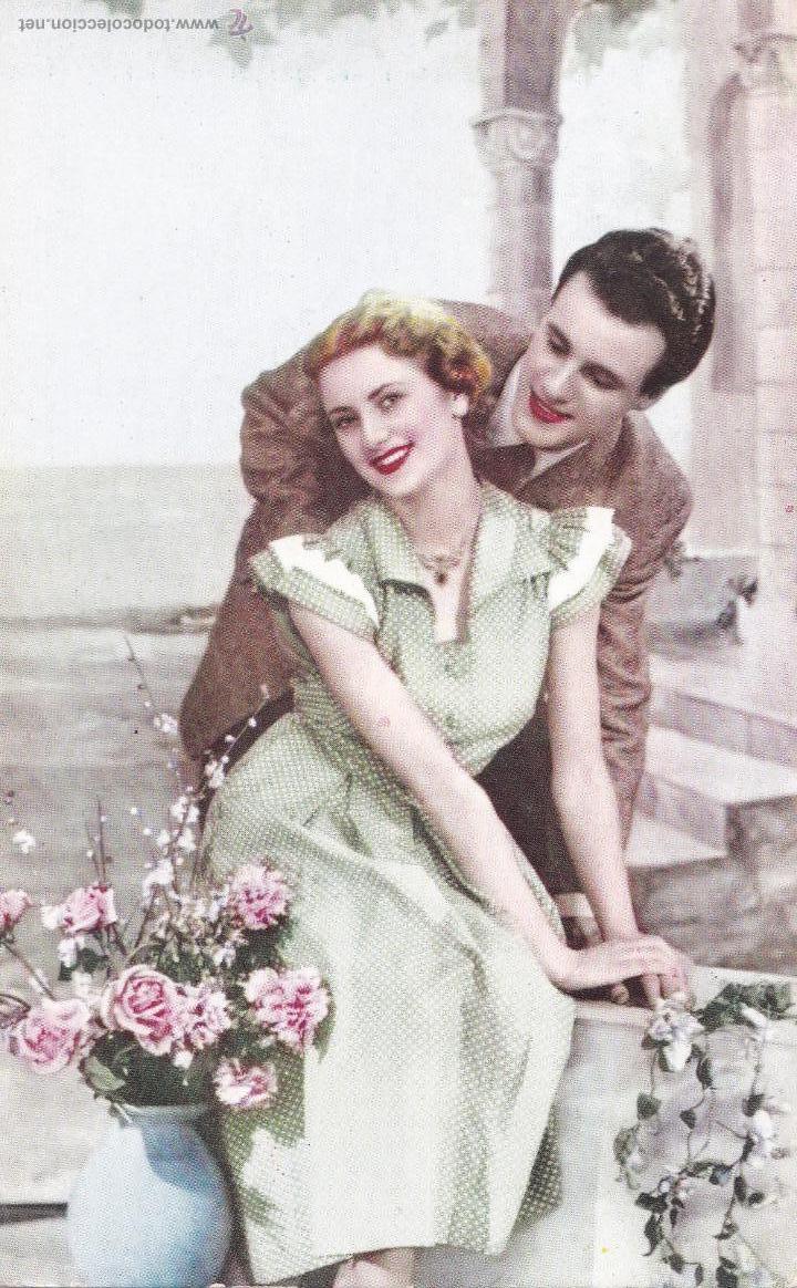 Postales: P- 194. ANTIGUA POSTAL PAREJA EN COLOR. - Foto 1