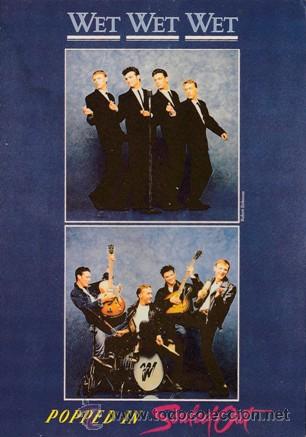 Postcards: POSTAL - WET WET WET - POPPED - 527 - UNDERGROUND - ENGLAND -A&Ntilde;OS 70- MUSICA -NUEVA SIN CIRCULADA