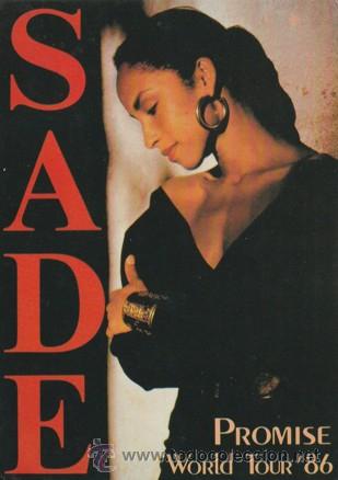 Postcards: POSTAL - SADE - 28 - PROMISE WORLD TOUR 86 - ED. PHANTOM -  ENGLAND - MUSICA  - NUEVA SIN CIRCULAR