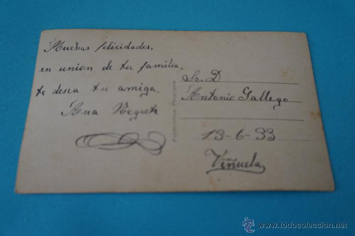 Postales: POSTAL:MUJER CON FLORES,LOTE 1 - Foto 2