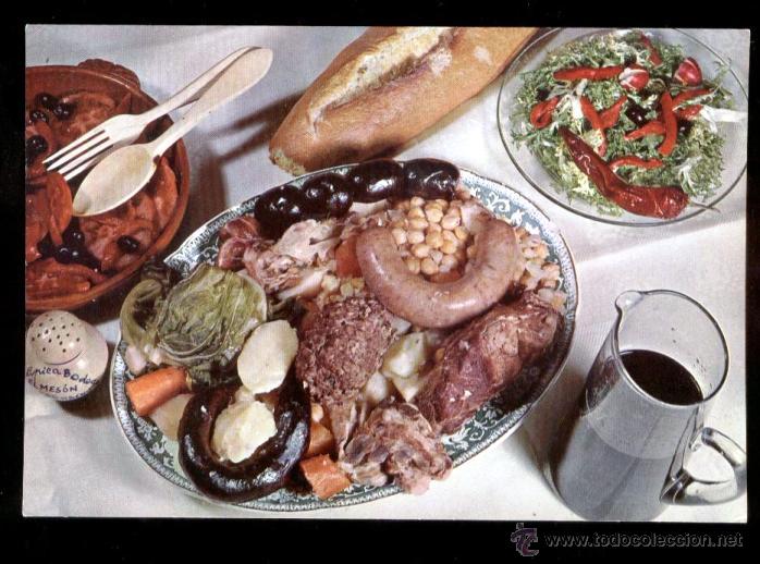 Postales: COCINA ESPA&Ntilde;OLA - CARNE DE OLLA. - Foto 1