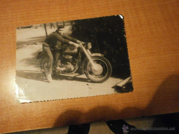 Postais: POSTAL FOTO CHICO CON LA MOTO ESCRITA