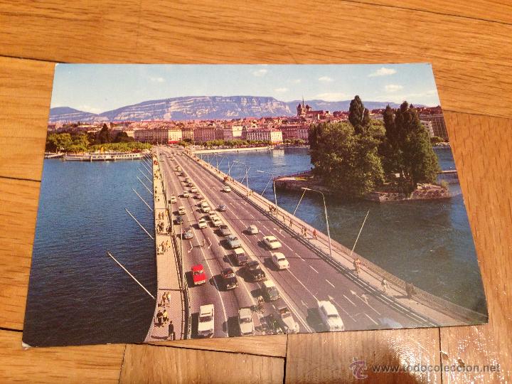 Postales: P0027 POSTAL GENOVA LE PONT DU MT BLANC ROUSSEAUA ET LA VILLE SIN CIRCULAR