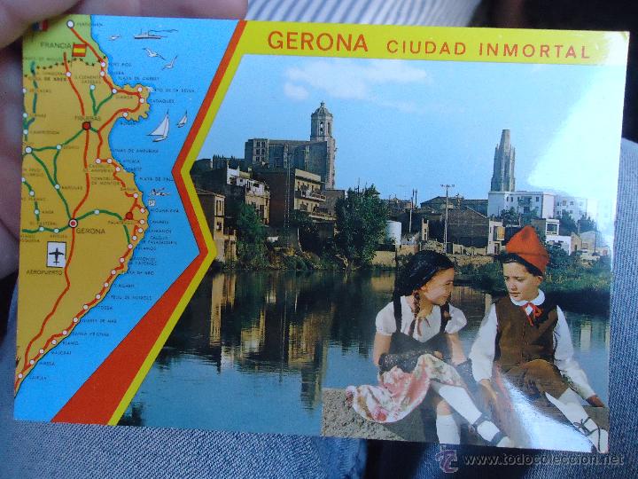 Postales: RARA POSTAL GERONA - Foto 1
