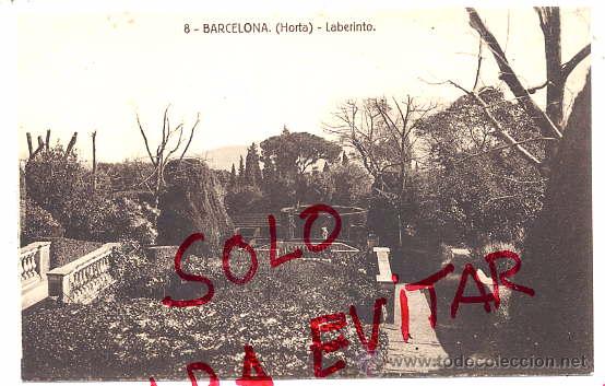 Postales: HORTA BARCELONA LABERINTO POSTAL SIN CIRCULAR - Foto 1