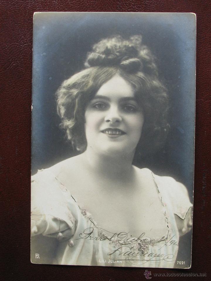 Postkarten: ESPA&Ntilde;A , BONITA POSTAL ANTIGUA CON MUJER
