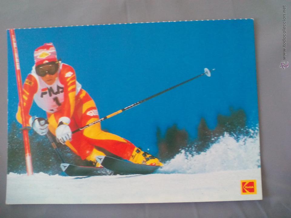 Postales: Postal. Juegos olimpicos de invierno. Esqui. Michela Figini 1988. Kodak