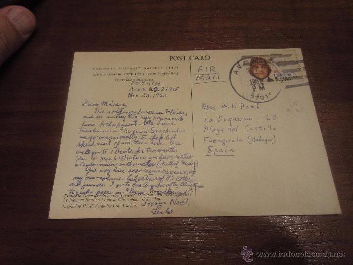 Postales: Postal  con sello de Lord Byron - Foto 2