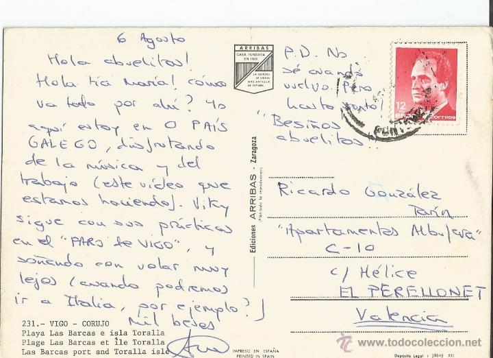 Postales: POSTAL DE VIGO - CIRCULADO - Foto 2