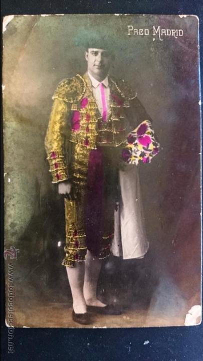 Postales: FOTOGRAFIA POSTAL DEL TORERO MALAGUE&Ntilde;O PACO MADRID, NACIDO MALAGA 1889