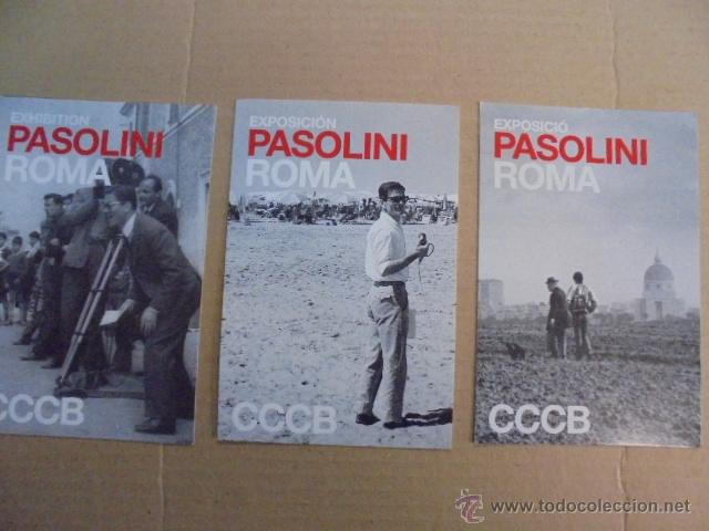 Postales: LOTE 3 POSTALES PASOLINI ROMA - CCCB - IMPECABLES - Foto 1