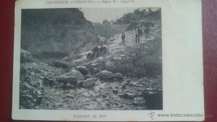 Postales: TARJETA POSTAL DE LA COLECCION CANOVAS. SERIE N. N&ordm; 8. BAJANDO AL RIO.